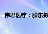 伟思医疗：股东拟减持不超过6%公司股份