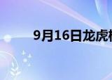 9月16日龙虎榜，机构青睐这11股