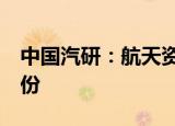 中国汽研：航天资产拟减持不超过1%公司股份